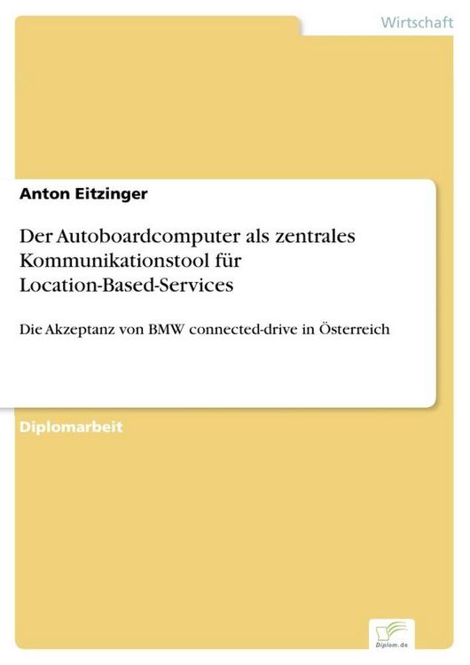 Produktbild: Der Autoboardcomputer als zentrales Kommunikationstool f&uuml;r Location-Based-Services