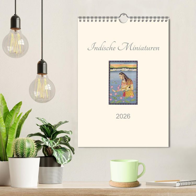 Produktbild: Indische Miniaturen (Wandkalender 2026 DIN A4 hoch), CALVENDO Monatskalender