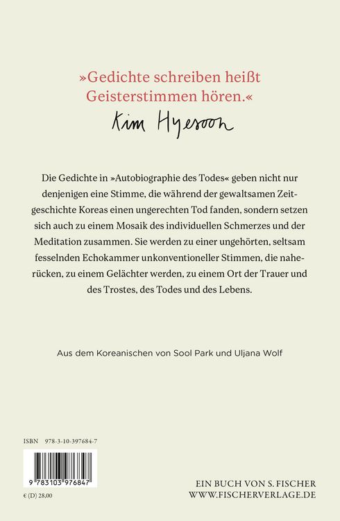 Produktbild: Autobiographie des Todes