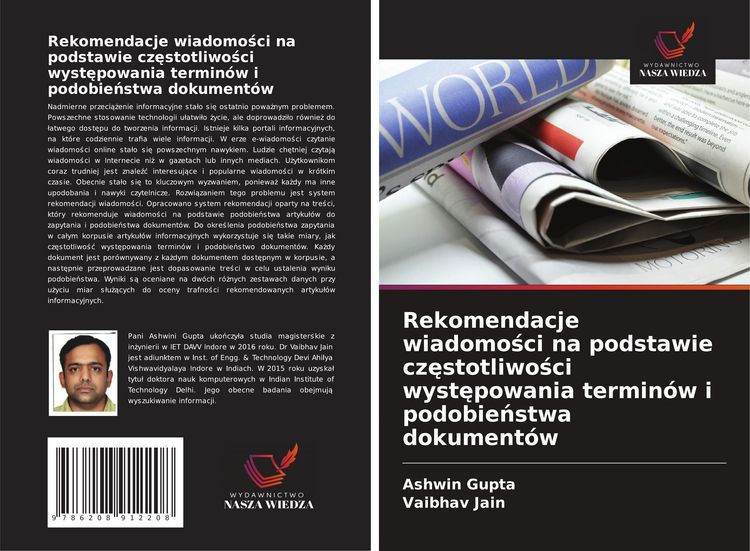 Produktbild: Rekomendacje wiadomo&iquest;ci na podstawie cz&iquest;stotliwo&iquest;ci wyst&iquest;powania termin&oacute;w i podobie&iquest;stwa dokument&oacute;w
