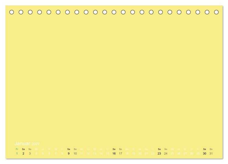 Produktbild: Bastelkalender - Gelb (Tischkalender 2027 DIN A5 quer), CALVENDO Monatskalender