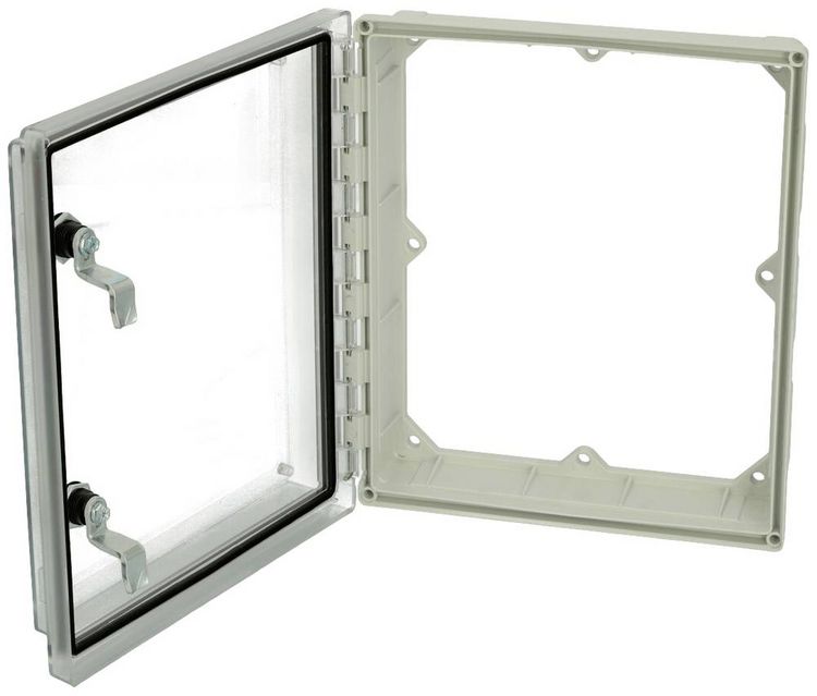 Produktbild: Fibox PW 292409 T 4901884 Sichtfenster Deckel Transparent, Doppelbart, UV-best&auml;ndig (L x B x H) 88 x 244 x 291 mm Polycarbonat Grau 1 St.