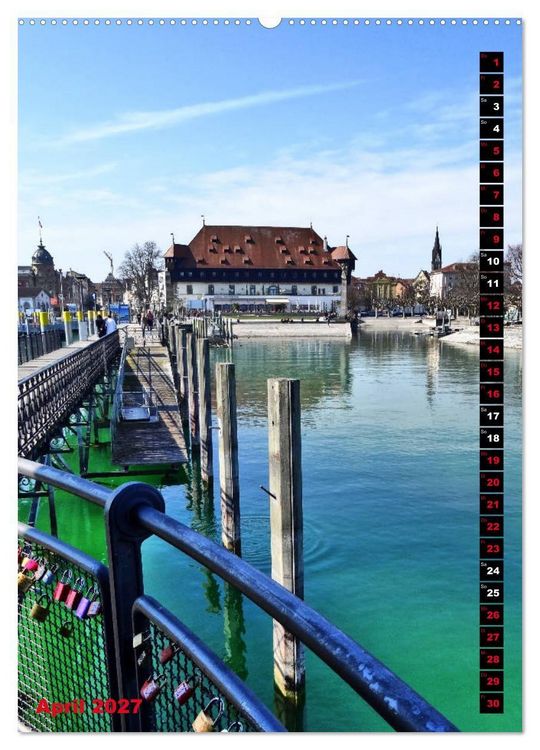 Produktbild: Unterwegs in Konstanz (Wandkalender 2027 DIN A2 hoch), CALVENDO Monatskalender