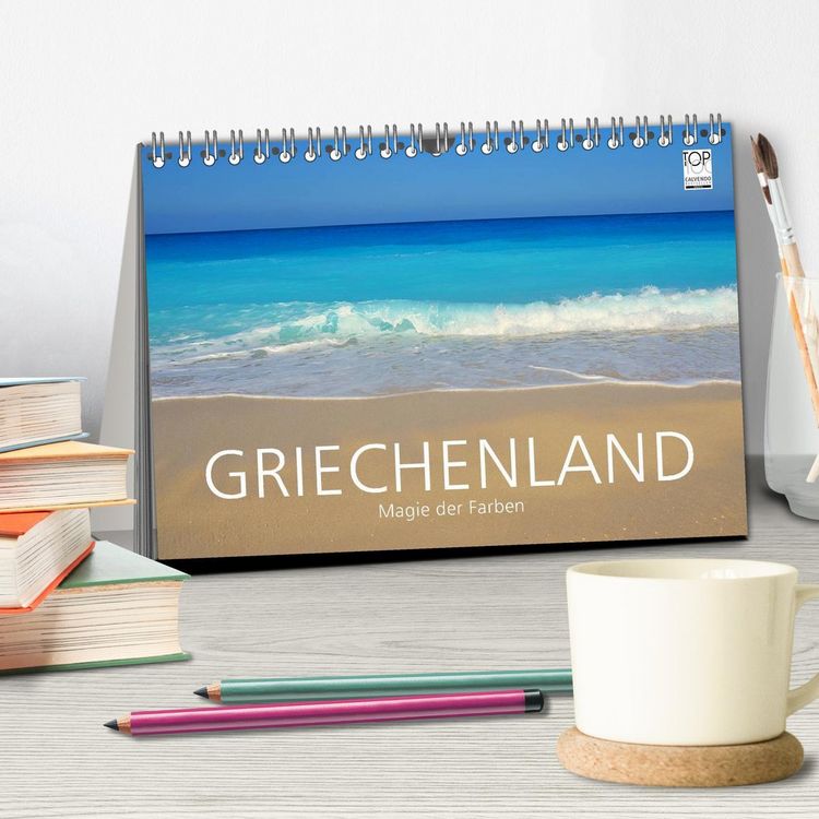 Produktbild: Griechenland &ndash;&nbsp;Magie der Farben (Tischkalender 2026 DIN A5 quer), CALVENDO Monatskalender