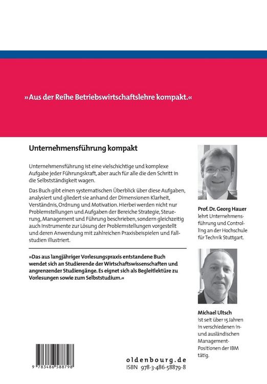 Produktbild: Unternehmensf&uuml;hrung kompakt