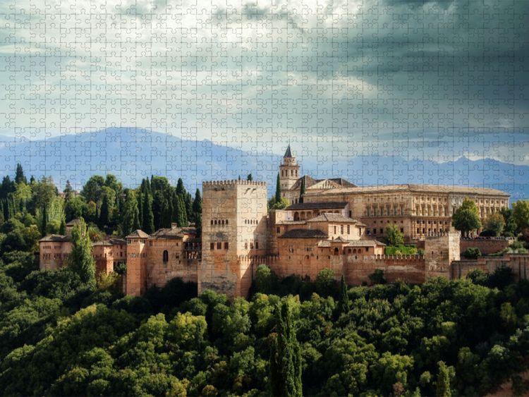 Produktbild: CALVENDO Puzzle Alhambra, Granada | 1000 Teile Lege-Gr&ouml;&szlig;e 64x48cm Foto-Puzzle f&uuml;r gl&uuml;ckliche Stunden