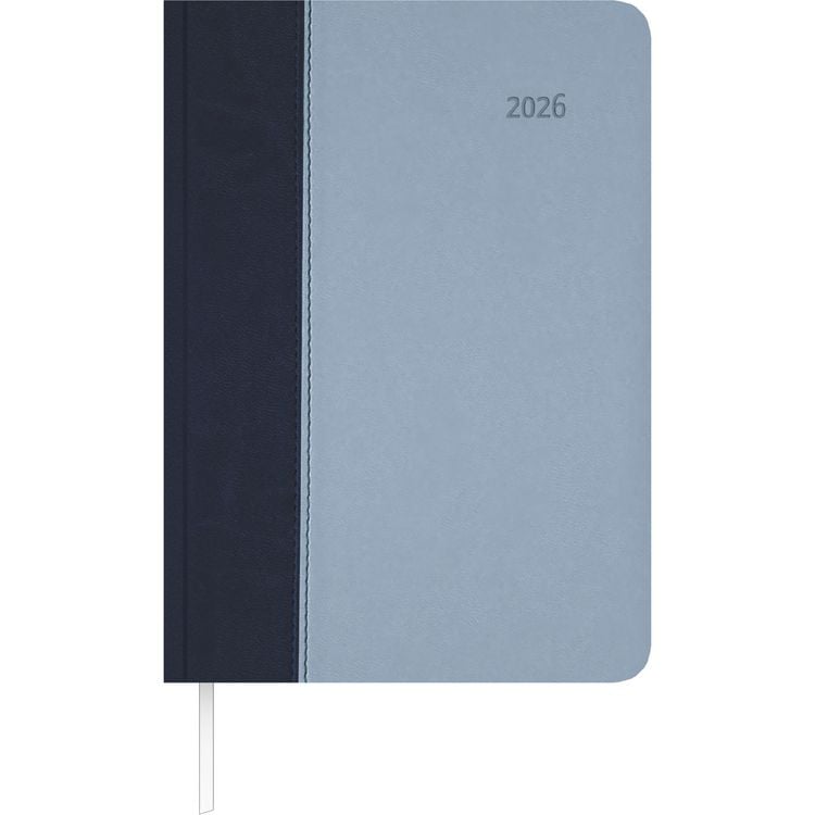Produktbild: Buchkalender Premium Air blau-azur 2026 - Büro-Kalender A5 - Cheftimer - 1 Tag 1 Seite - 416 Seiten - Tucson-Einband - Zettler
