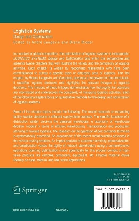Produktbild: Logistics Systems: Design and Optimization