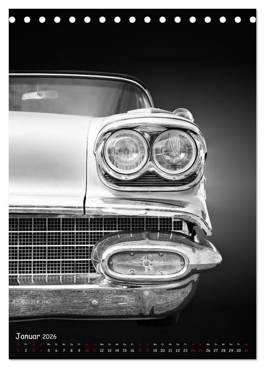 Produktbild: Amerikanische Autos 1950er bis 1980er Favoriten (Tischkalender 2026 DIN A5 hoch), CALVENDO Monatskalender
