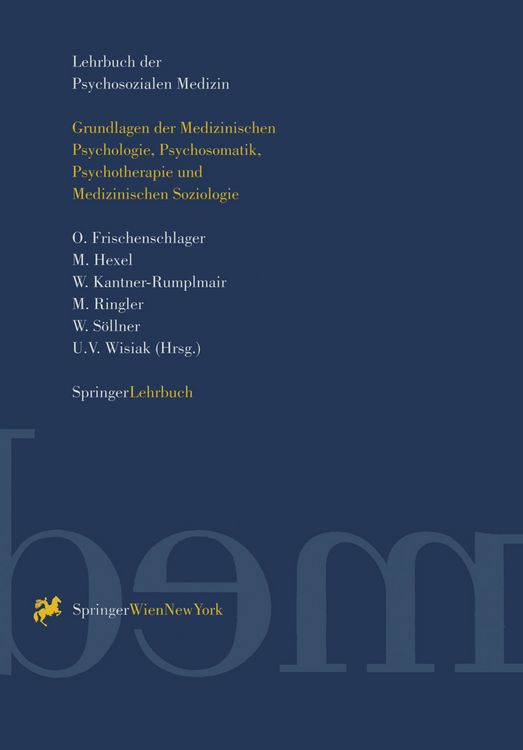 Produktbild: Lehrbuch der Psychosozialen Medizin