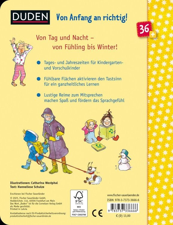 Produktbild: Duden 36+: Mein Tag und die Jahreszeiten