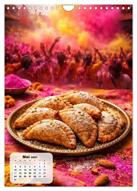 Produktbild: Indien - Eine Schlemmerreise durchs Land der Gew&uuml;rze (Wandkalender 2027 DIN A4 hoch), CALVENDO Monatskalender