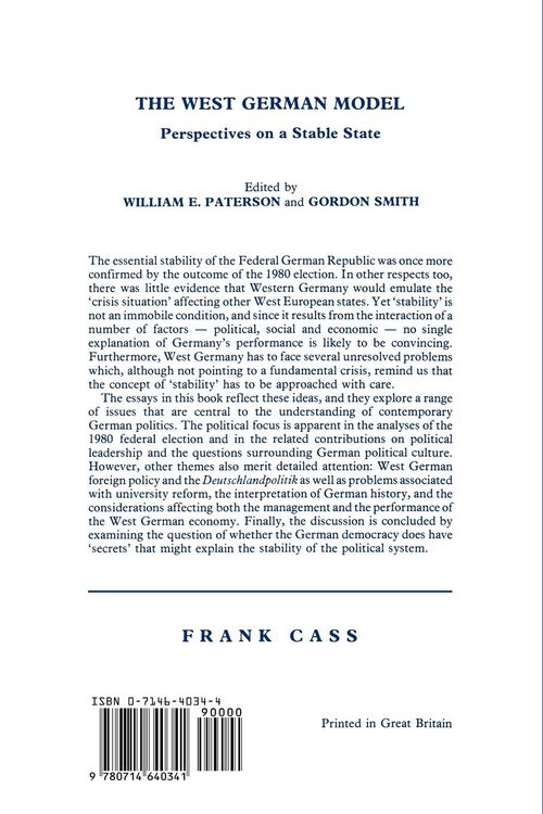 Produktbild: The West German Model
