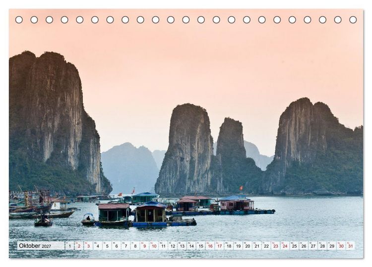 Produktbild: Vietnam - Momente einer Reise (Tischkalender 2027 DIN A5 quer), CALVENDO Monatskalender