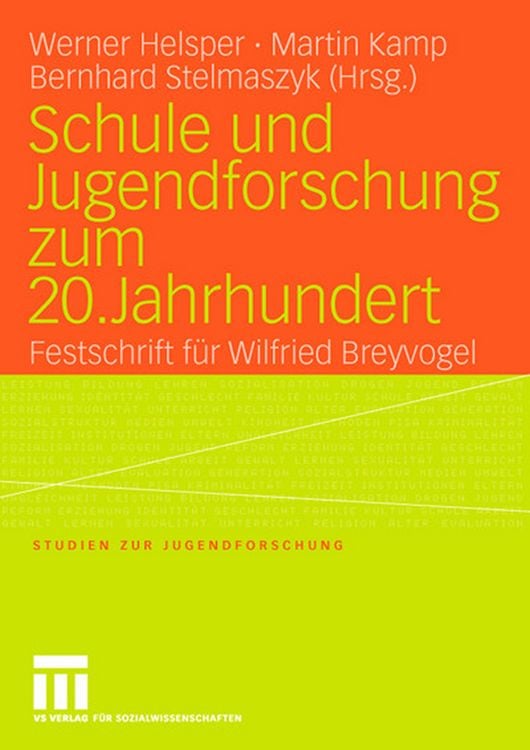 Produktbild: Schule und Jugendforschung zum 20. Jahrhundert