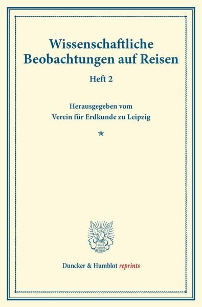 Produktbild: Wissenschaftliche Beobachtungen auf Reisen.