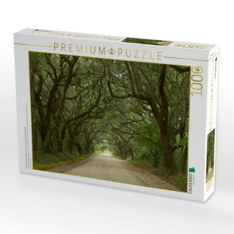 Produktbild: CALVENDO Puzzle Oak Alley, Botany Bay, Ediston Island, South Carolina, USA | 1000 Teile Lege-Gr&ouml;&szlig;e 64x48cm Foto-Puzzle f&uuml;r gl&uuml;ckliche Stunden