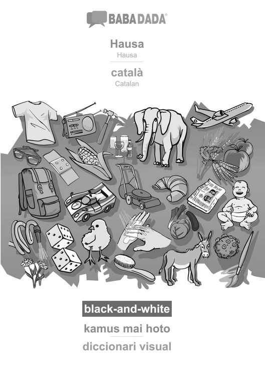 Produktbild: Hausa - catal&agrave;, kamus mai hoto, BW