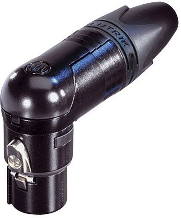 Produktbild: Neutrik NC6FRX-B XLR-Steckverbinder Buchse, gewinkelt Polzahl: 6 Schwarz 1St.
