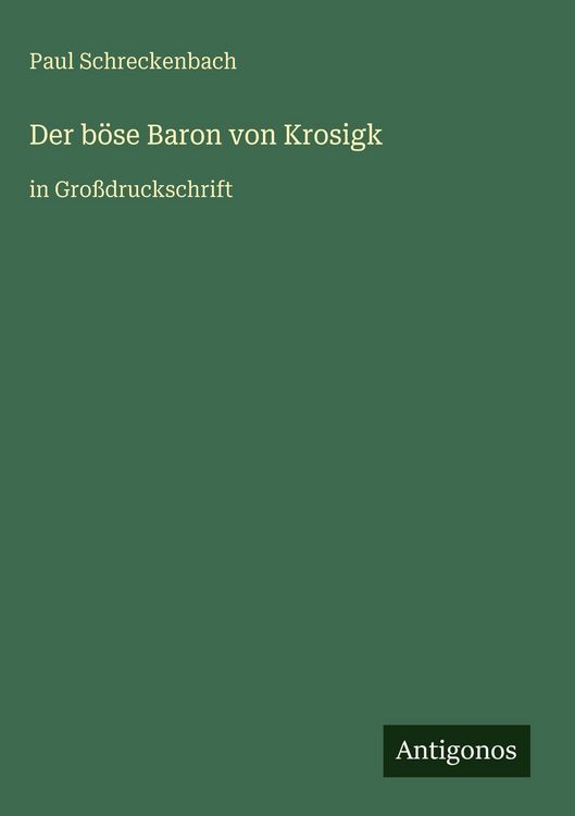 Produktbild: Der b&ouml;se Baron von Krosigk