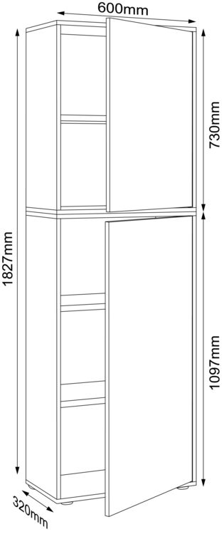 Produktbild: B&uuml;roschrank Aktenschrank Sideboard Salia 5fach