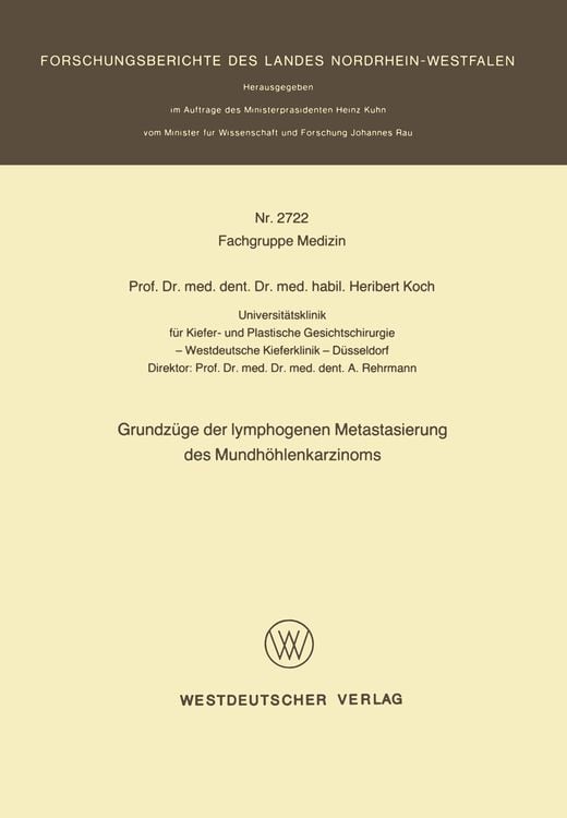 Bild vom Artikel Grundzüge der lymphogenen Metastasierung des Mundhöhlenkarzinoms vom Autor Heribert Koch