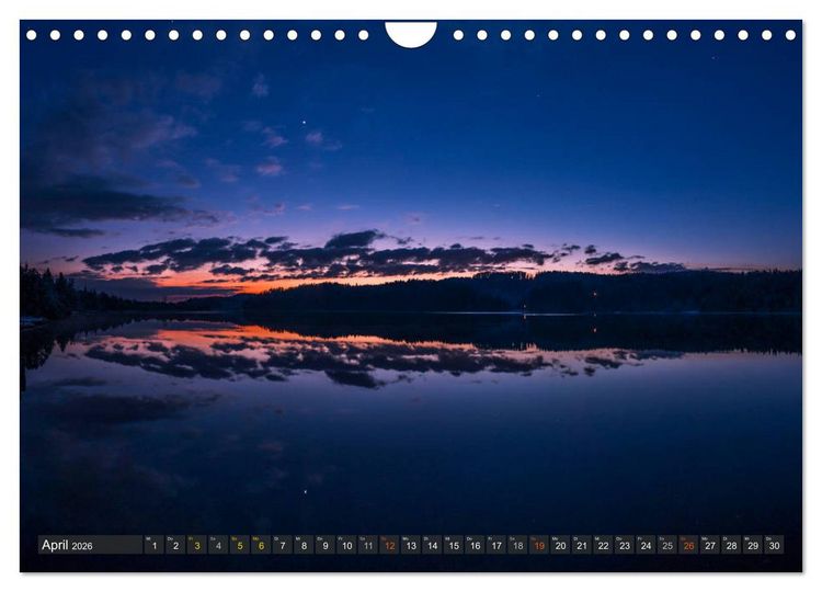 Produktbild: Himmelslichter - Mond und Sterne (Wandkalender 2026 DIN A4 quer), CALVENDO Monatskalender