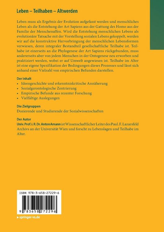 Produktbild: Leben - Teilhaben - Altwerden
