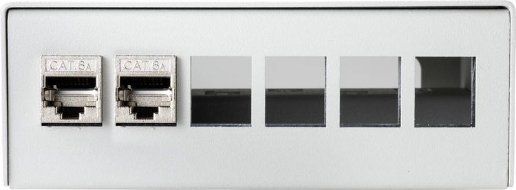 Produktbild: Renkforce 6 Port Konsolidierungspunkt-Box f&uuml;r Keystone-Module Unbest&uuml;ckt