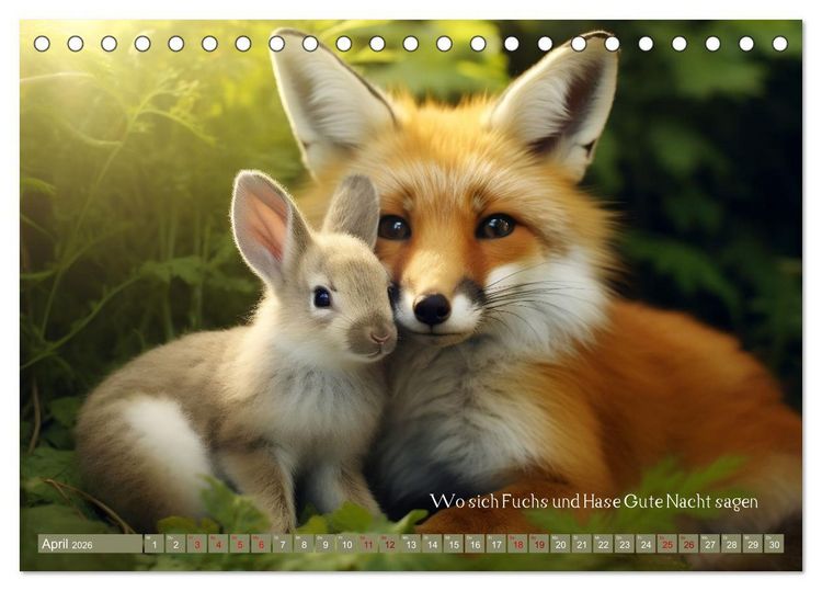 Produktbild: Tierische Sprichw&ouml;rter (Tischkalender 2026 DIN A5 quer), CALVENDO Monatskalender