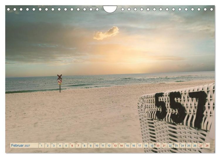Produktbild: Strand-Einsamkeit. Ein Sylter Winter (Wandkalender 2027 DIN A4 quer), CALVENDO Monatskalender