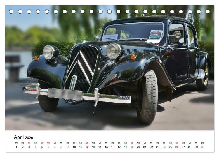 Produktbild: Oldtimer - Altes Blech in neuem Glanz (Tischkalender 2026 DIN A5 quer), CALVENDO Monatskalender