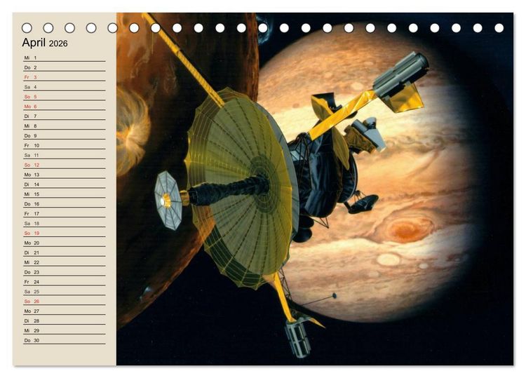 Produktbild: Raumfahrt und Weltall (Tischkalender 2026 DIN A5 quer), CALVENDO Monatskalender