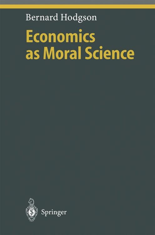 Produktbild: Economics as Moral Science