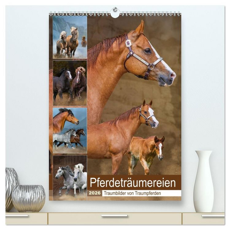 Produktbild: Pferdetr&auml;umereien - Traumbilder von Traumpferden (hochwertiger Premium Wandkalender 2026 DIN A2 hoch), Kunstdruck in Hochglanz