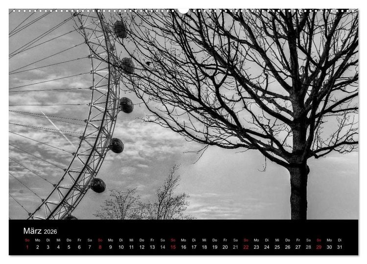 Produktbild: Unterwegs in London (Wandkalender 2026 DIN A2 quer), CALVENDO Monatskalender