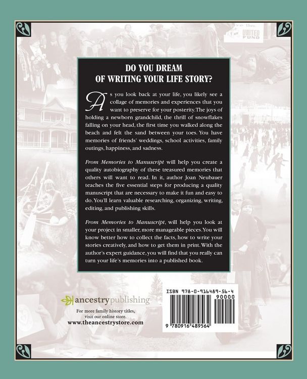 Produktbild: From Memories to Manuscript