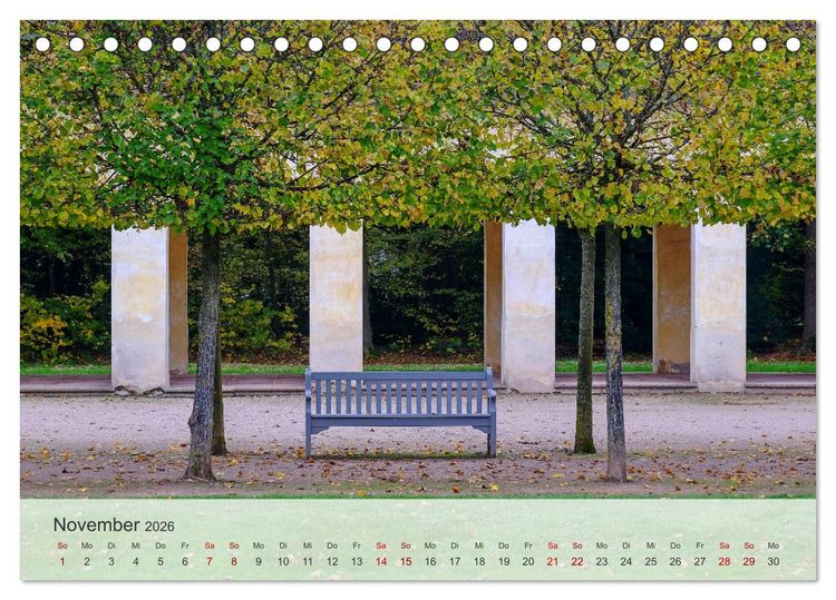 Produktbild: Schloss Favorite &ndash; Ein Park im Wandel der Jahreszeiten (Tischkalender 2026 DIN A5 quer), CALVENDO Monatskalender