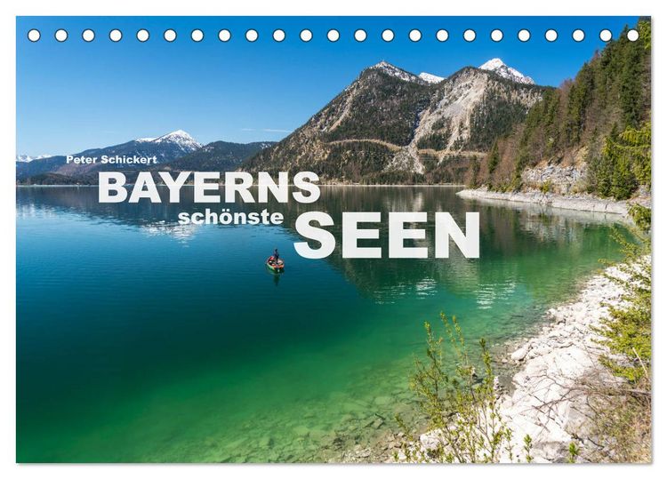 Produktbild: Bayerns sch&ouml;nste Seen (Tischkalender 2026 DIN A5 quer), CALVENDO Monatskalender