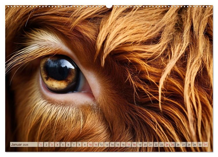Produktbild: Schau mir ins Auge (hochwertiger Premium Wandkalender 2026 DIN A2 quer), Kunstdruck in Hochglanz