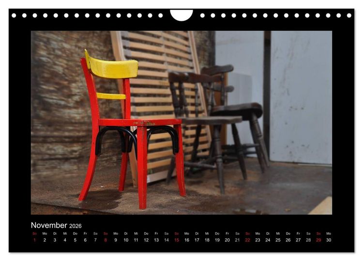 Produktbild: Rot (Wandkalender 2026 DIN A4 quer), CALVENDO Monatskalender