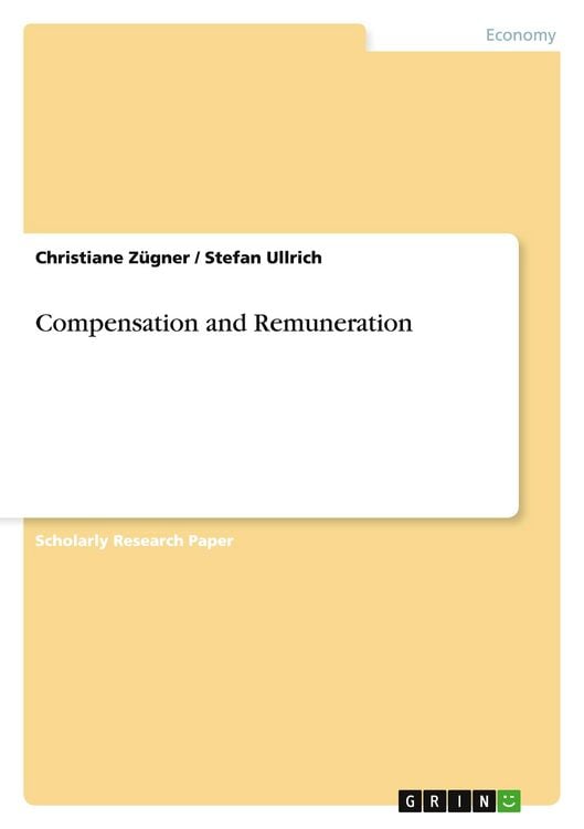 Produktbild: Compensation and Remuneration