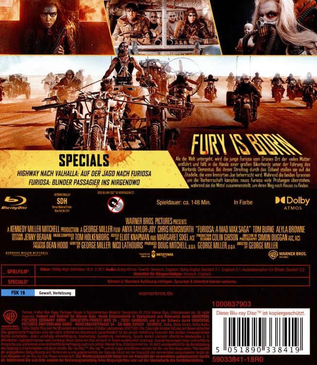 Produktbild: Furiosa: A Mad Max Saga