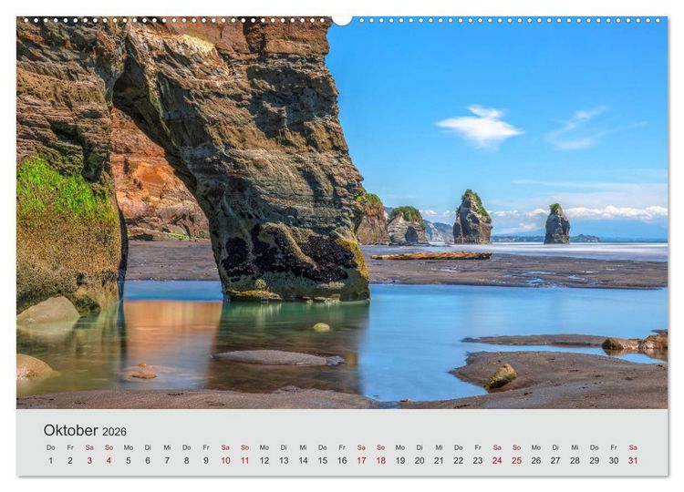 Produktbild: Neuseeland - Eine fotografische Rundreise von Nord nach S&uuml;d (Wandkalender 2026 DIN A2 quer), CALVENDO Monatskalender