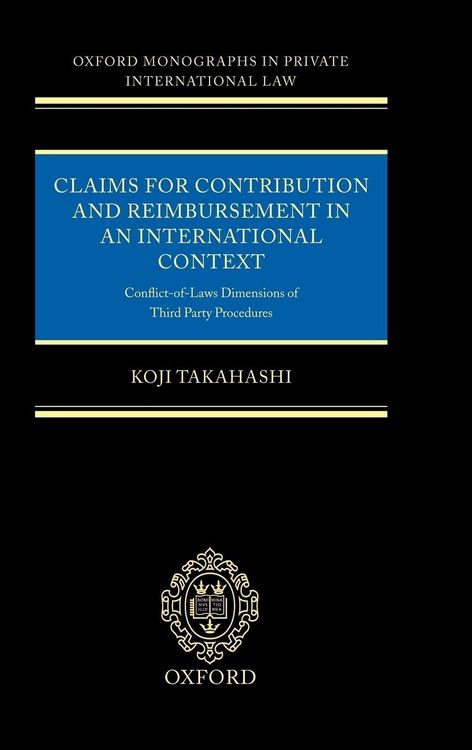 Produktbild: Claims for Contribution and Reimbursement in an International Context