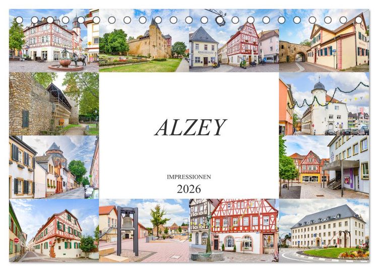Produktbild: Alzey Impressionen (Tischkalender 2026 DIN A5 quer), CALVENDO Monatskalender