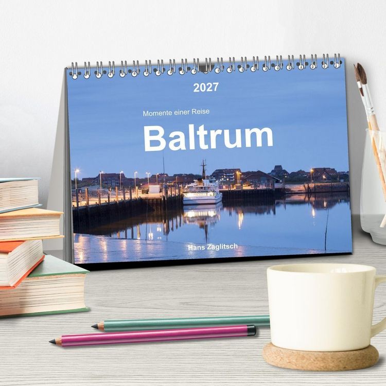 Produktbild: Baltrum - Momente einer Reise (Tischkalender 2027 DIN A5 quer), CALVENDO Monatskalender