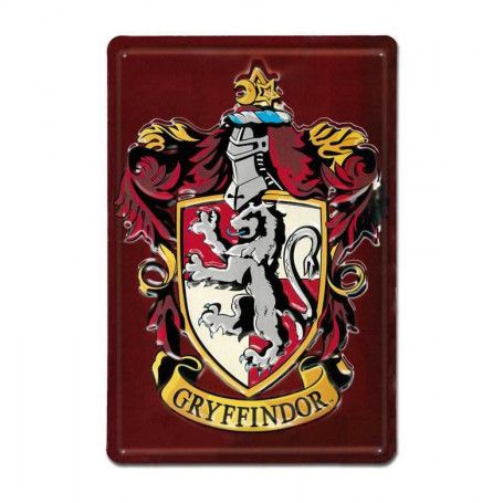 Produktbild: Harry Potter 3D Blechschild Gryffindor