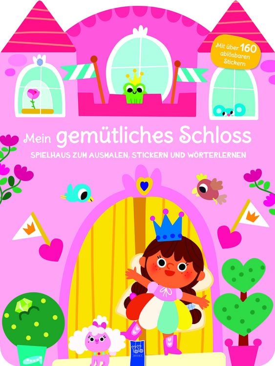 Produktbild: Mein gem&uuml;tliches Schloss - Spielhaus zum Ausmalen, Stickern und W&ouml;rter lerner
