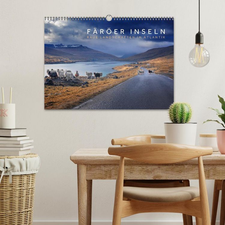 Produktbild: F&auml;r&ouml;er Inseln - Raue Landschaften im Atlantik (Wandkalender 2026 DIN A3 quer), CALVENDO Monatskalender